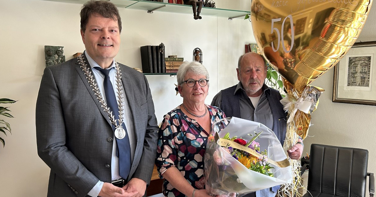 50 jarig bruidspaar